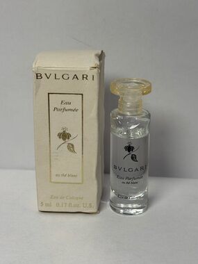 Bvlgari Eau Parfumée au Thé Blanc Mini Fragrance 5 ml / 0.17 oz NOS w/ Box